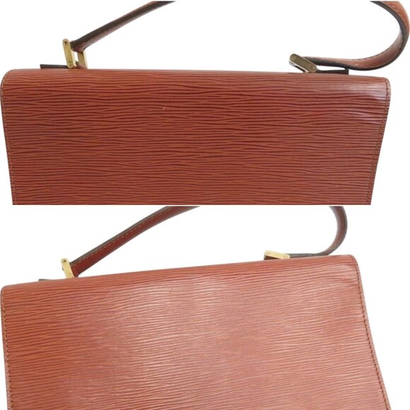 177318BR (L4) Louis Vuitton Brief Case Concorde Brown Epi Leather - Picture 9 of 14